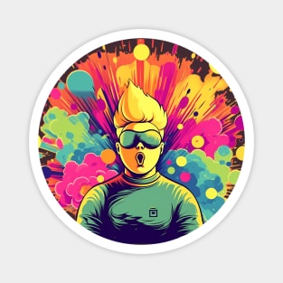 Colourful exploding Guy design for Pride Month: Magnet